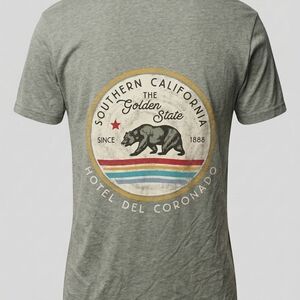 Southern California Golden State Tee in Gray